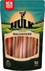 6-inch Bully Sticks for Dogs, Odour-Free Bully Sticks for Medium and Large Dogs All Natural & Single Ingredient, Beef Dog Treat Long Lasting Chews for Oral Care (Pack of 10) - Image 2