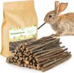 600g/1.3lb Apple Chew Sticks Teeth Grinding Toys for Rabbit Guinea Pigs Molar Treats Toys for Bunny Chinchillas Hamster Gerbil Parrot Small Animal Pet Supplies - Image 2