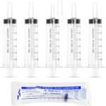 60ml Syringe for Liquid,5 Pack Large Plastic Syringes with Adapters and Cap,Individually Sealed Syringe for Feeding,Irrigation Water and Scientific Labs - Image 2