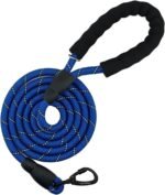 6FT Strong Heavy Duty Dog Leash with Padded Handle, Highly Reflective Nylon Threads and Carabiner Hook for Small, Medium & Large Dogs - 6 ft Long 1/2 inch Diameter (Royal Blue) - Image 2