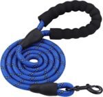 6FT/10FT Strong Dog Leashes with Comfortable Padded Handle and Highly Reflective Threads for Small Medium and Large Dogs(6 Feet x1/2'' (Pack of 1), Blue) - Image 2