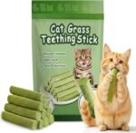 6Pack Cat Toys Cats Grass Treat Catnip Toy with Silvervine for Indoor Kitten Toys Wood Kitty Chew Rope Grass Sticks for Teeth Cleaning Kitten Snack for Catnip Dental Care Self Play - Image 2
