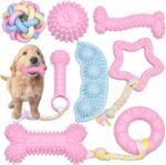 8 Pack Puppy Chew Toy Set Durable Dog Toys for Small Puppy Breeds Teething Toys for Puppies Non-Toxic and Safe Perfect for Training and Playtime - Image 2