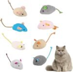 8 Pcs Cat Mouse Toys，Catnip Toys for Indoor Cats ，Plush Cat Chew Toys Teething Interactive Catnip Filled Kitten Toy Soft Pet Toy - Image 2