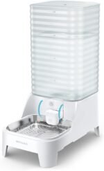 8L Dog Water Dispenser, Cat Water Bowl with Patented Valve, with Elevated Stand, BPA-Free, Detachable Stainless Steel Bowl, Easy to Clean, Spill-Resistant, Suitable for Cats & Dogs - Image 2