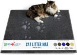 ANDALUS Cat Litter Mat - Kitty Litter Trapping Mat for Litter Boxes - Kitty Litter Mat to Trap Mess, Scatter Control - Washable Indoor Pet Rug and Carpet - Grey, Extra Large (60cm x 90cm) - Image 2