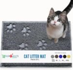 ANDALUS Cat Litter Mat - Kitty Litter Trapping Mat for Litter Boxes - Kitty Litter Mat to Trap Mess, Scatter Control - Washable Indoor Pet Rug and Carpet - Grey, Small (30cm x 40cm) - Image 2