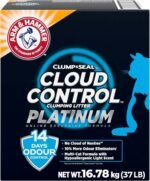 ARM & HAMMER Platinum Cat Litter Cloud Control, Extra Strength with 14 Days of Odour Control, Multi-Cat Clumping Cat Litter with Hypoallergenic Light Scent, Value Size 16.78kg (Pack of 1) - Image 2