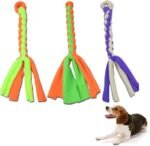 ASOCEA Dog Rope Toys Pet Interactive Tug of War Rope Toys Dog Flirt Pole Replacement Toys Training Pull Toy for Small Medium Dogs Puppies Breed Chewers 3 Pack - Image 2