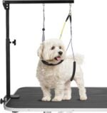 Adjustable Dog Grooming Arms with Anti-Slip Powerful Metal Clamp,Portable Pet Grooming Arm for Table with 1 Loop Noose & Two No Sit Haunch Holder,Grooming Restraint for Small Medium Dogs/Cats at Home - Image 2