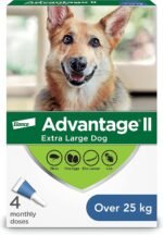 Advantage II Flea Treatment for Extra Large Dogs weighing over 25 kg (over 55 lbs.) - 4 doses - Image 2