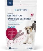 Animora Cranberry Dental Sticks (42 Chews) - Small - Improves Oral Health, Fights Bad Breath, Tartar and Dental Plaque Buildup - Image 2