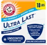 Arm & Hammer Ultra Last Unscented Clumping Cat Litter, MultiCat 18lb, Pet Friendly with Baking Soda - Image 2