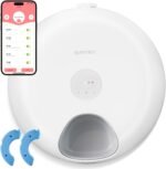 Auto Cat Feeder for Wet Food, APP Control 6 Meals Automatic Cat Food Dispenser with 2 Ice Packs, Programmable Timer, Rechargeable Cordless Auto Pet Feeder for Cats Small Dogs -2.4G WiFi Only - Image 2