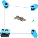 Automatic cat Chasing Toys, Interactive cat Toys for Indoor Cats, Imitate The Sound of mice for Bored Cats to Play, Chase, Run and Exercise, Automatic/Remote Control cat Treadmill (Blue) - Image 2