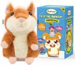 Ayeboovi Toddler Toys Talking Hamster Repeats What You Say Interactive Plush for Babies Birthday Kids Easter Gifts Interactive Games for Boys Girls Easter Basket Stuffers for Kids Ages 3 4 5 6 - Image 2