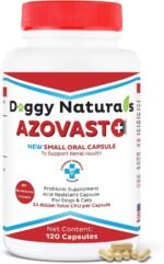 Azovast Plus Kidney Health Supplement for Dogs & Cats, 120ct - NO Refrigeration Required - Help Support Kidney Function & Manage Renal Toxins - Renal Care Supplement Capsules - Image 2
