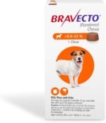 BRAVECTO Chew for Dogs, Flea & Tick, 1 Chew, 12 Week Supply, 9.9-22 lbs., Orange Box - Image 2
