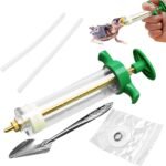 Baby Bird Feeding Kit 6PCS/Set 50ml Baby Birds Feeding Syringe with Hose and Spoons Hand Feeding Device with Scale and Positioning Screw for Sick Bird Tools - Image 2