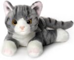 Bearington Lil' Socks Small Plush Stuffed Animal Gray Striped Tabby Cat, Kitten 8 inches - Image 2