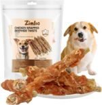 Beefhide Dog Chews Chicken Wrapped, Natural Dental Sticks for Teeth Cleaning, Long Lasting Treat for Small & Medium Dogs, 4.7 inch - Image 2