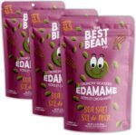 Best Bean Co. - Roasted Edamame – Sea Salt Flavor, 3 x 100g Bags, 21g Protein per Serving, High Protein Low Carb Crunchy Healthy Snack, Plant-Based Snack, by Urbani - Image 2