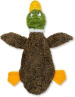 Best Pet Supplies 2-in-1 Fun Skin Stuffless Dog Squeak Toy, Medium, Wild Duck - Image 2