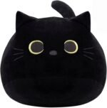 Black Cat Plush Toy, 7.8" Cute Pluhies Cat Stuffed Animal Soft Plush Doll Kwaii Cat Shaped Design Sofa Dolls Pillows for Boys Girls - Image 2