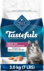 Blue Buffalo Indoor Hairball Control Natural Adult Dry Cat Food, Chicken and Brown Rice 3.1kg Bag - Medium Bag, Kibble - Image 2