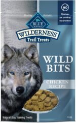 Blue Buffalo Wilderness Trail Treats Wild Bits High Protein Grain Free Soft-Moist Training Dog Treats, Chicken Recipe 113G Bag - Image 2