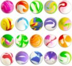 Bouncy Balls, 20 PCS Color Rubber Balls for Goody Bag Filler, Game Prizes, Cat Toys (25mm/0.98in) - Image 2