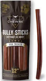 Bully Sticks for Dogs 12 Inch Thick – 5 Pack – Premium Thick-Cut Beef Chews – Long-Lasting for Medium & Large Dogs – 100% Natural Single-Ingredient – Fully Digestible Dental Chew - Image 2