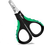 Candure Cat Nail Clippers Stainless Steel Cat Claw Trimmers for Rabbits,Guinea Pigs, Birds, Puppies, Kittens and Small Animals- Pet Nail Clippers for Professional and Home Use (Black) - Image 2