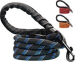 Candure Dog Leash for Medium Dogs and Small Dogs, 5 FT Reflective Dog Lead with Soft Padded Anti Slip Comfortable Handle, Suitable for Running, Hiking & Training (Black) - Image 2