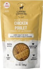 Canine Cravers Single Ingredient Dog Treats – Farm Fresh Chicken - Healthy and Nutritious Human Grade Air Dried Hypoallergenic Pet Food - Grain Free, Gluten Free & No Soy – 100% All Natural 150 G Bag - Image 2