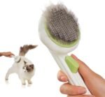 Cat Brush Dog Brush with Release Button for Shedding, Self Cleaning Cat Comb Hair Brush for Indoor Cats, Dog Deshedding Brush Grooming Kit, Pet Supplies Hair Remover Tool - Image 2