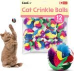 Cat Crinkle Balls 1.5 Inch (12-Pack) - Canadian-Made Cat Toys - Crinkle Balls for Cats - Image 2
