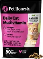 Cat Multivitamin Chews - Cat Treats for Health + Immune, Joint Support, Skin & Coat, and Digestion - Omega 3s, Lysine & Probiotics for Cats, Vitamins for Cats - Chicken (90-Day Supply) - Image 2