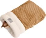 Cat Sleeping Bag, Soft Comfortable Cat Winter Sleeping Bag Cat Cave Bed, Cat Nest Bed for Dogs and Cats Up to 12 Pounds (Size L Brown 12 Pound) - Image 2