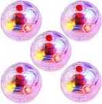 Cat Toy Balls, 5pcs 3.5cm Flash Light LED Motion Activated Cat Ball, Ghost Hunting Cat Ball Toy, Light Up Cat Dog Interactive Toy for Cats Pets - Image 2