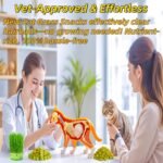 Cat Toy Grass Treats Freeze Dried 2 in 1 60g Chicken Hairball Removal Cats Chew Grass Kitten Catnip for Hairball Eliminate Kitty Bite Snack for Cleaning Teeth Kitten Food Indoor (2.12oz) - Image 2