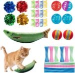 Cat Toys 33 Pack - Delightful Interactive Variety Set for Cats & Kittens with Catnip Toy, Crinkle Balls, Cat Ball Toys, Springs to Reduce Anxiety & Destructive Behaviour - Image 2