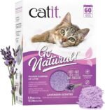 Catit Go Natural Pea Husk Clumping Cat Litter, Tofu, Lavender, 14 L, Dust Free & Lightweight Cat Litter, Easy to Scoop, Litiere Pour Chat - Image 2