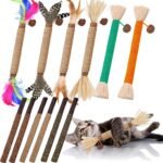 Cats Toys 12Pack Cats Toy Kitten Treat Silvervine Chew Stick Catnip Toy Kitty Natural Stuff Catnip for Cleaning Teeth Indoor Dental Snack Interactive - Image 2