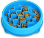 Catstages Kitty Slow Feeder Cat Bowl, Blu - Image 2