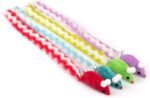Chiwava 4 Packs 15 Inch Long Soft Plush Cat Toys Mice with Rattle Rustle Sound Small Mouse Activity Interactive Toy - Image 2