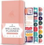 Clever Fox Wellness Journal Pocket – Daily Health & Wellness Log – Food Tracking Journal & Meal Planner for Calorie Counting, 3.7x6.7" (Light Pink) - Image 2