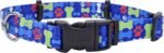 Coastal Pet SecureAway Flea Collar Protectors - Dog Flea Collar Protector - Worn with Flea Collar - Plastic Buckle for Ease - Multi Bones - 1" x 14-20" - Image 2