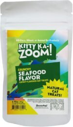 Crunchy Natural Seafood with Catnip Treats for Cats, 2.75 OZ | Low Calorie Carefully Crafted Treats for Indoor and Outdoor Felines | Hand Harvested Catnip - Image 2