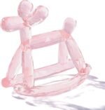 Crystal Jelly Baby Teether – Jellydog Teething Relief Toy for Infants 3-6 Months, Silicone Handheld Teething Toy, BPA-Free, Odorless, Prevents Choking, Safe for Babies (Rose quartz) - Image 2